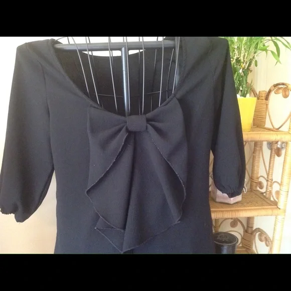 Charming Charlie black dress. Sz L - Picture 4 of 5